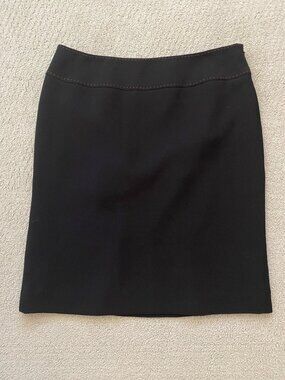 INC International Concepts Women's Midi Straight Pencil Skirt, Black, Size 4